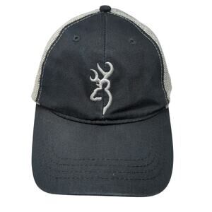 Browning Snapback Trucker Hat Black One Size Adjustable Embroidered Patriotic